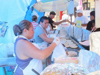 Fresh-made tortillas in East Harlem